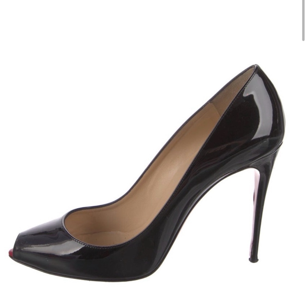 Christian Louboutin Black Patent Leather Heels
